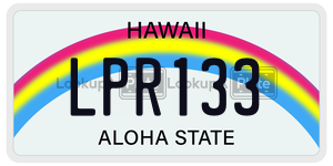 LPR133 license plate in Hawaii