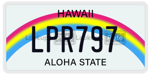 LPR797  license plate in HI