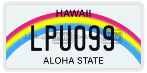 LPU099 license plate in Hawaii