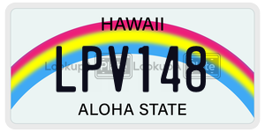 LPV148  license plate in HI