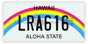 LRA616  license plate in HI