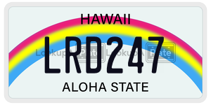 LRD247  license plate in HI