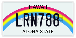 LRN788  license plate in HI