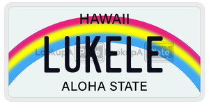 LUKELE  license plate in HI