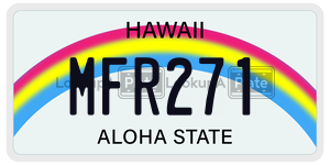 MFR271  license plate in HI