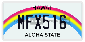 MFX516  license plate in HI