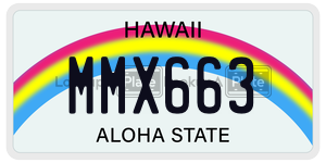 MMX663  license plate in HI