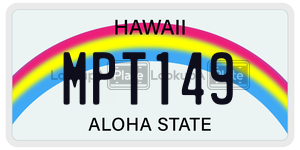 MPT149 license plate in Hawaii