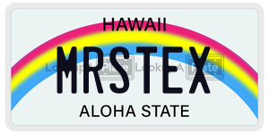 MRSTEX  license plate in HI