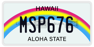 MSP676  license plate in HI