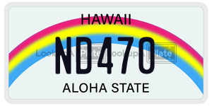 ND470  license plate in HI
