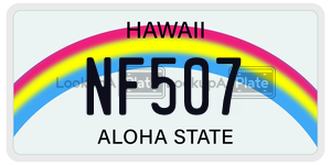 NF507  license plate in HI