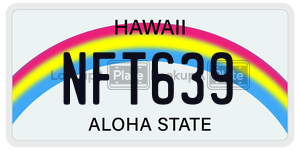 NFT639  license plate in HI