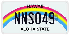 NNS049 license plate in Hawaii