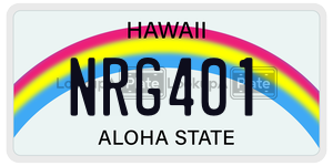 NRG401  license plate in HI