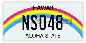 NS048  license plate in HI