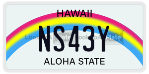 NS43Y  license plate in HI