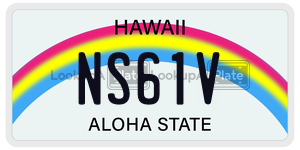 NS61V  license plate in HI