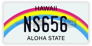 NS656  license plate in HI