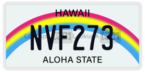 NVF273  license plate in HI