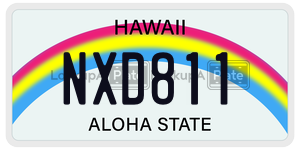 NXD811  license plate in HI