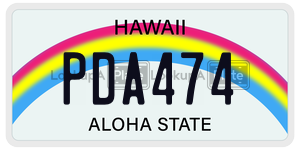 PDA474  license plate in HI