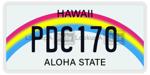 PDC170  license plate in HI