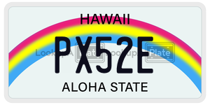 PX52E  license plate in HI