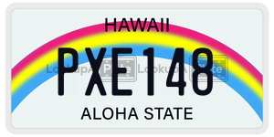 PXE148  license plate in HI