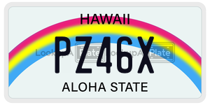 PZ46X  license plate in HI