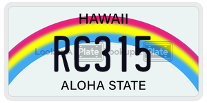 RC315  license plate in HI