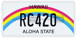 RC420  license plate in HI