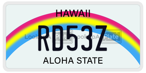 RD53Z  license plate in HI