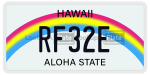 RF32E  license plate in HI