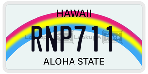 RNP711  license plate in HI