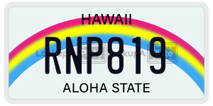 RNP819  license plate in HI