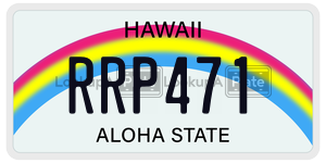 RRP471  license plate in HI