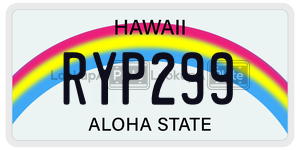 RYP299  license plate in HI