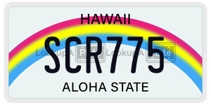 SCR775  license plate in HI