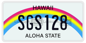 SGS128  license plate in HI