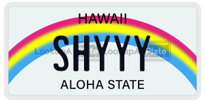 SHYYY  license plate in HI