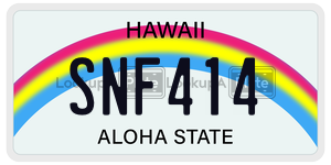 SNF414  license plate in HI