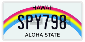 SPY798  license plate in HI