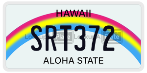 SRT372  license plate in HI