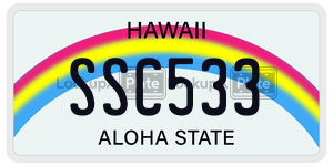 SSC533  license plate in HI