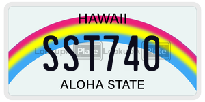 SST740  license plate in HI