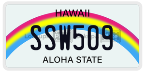 SSW509  license plate in HI