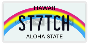 ST7TCH  license plate in HI