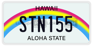 STN155  license plate in HI