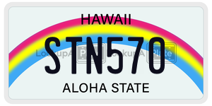 STN570  license plate in HI